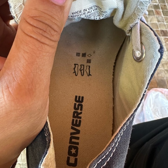 Converse navy and White Low Top Sneakers - Picture 8 of 10